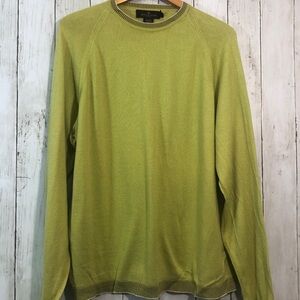 Bugatchi Crew Neck Pima Cotton Lightweight Sweater Large